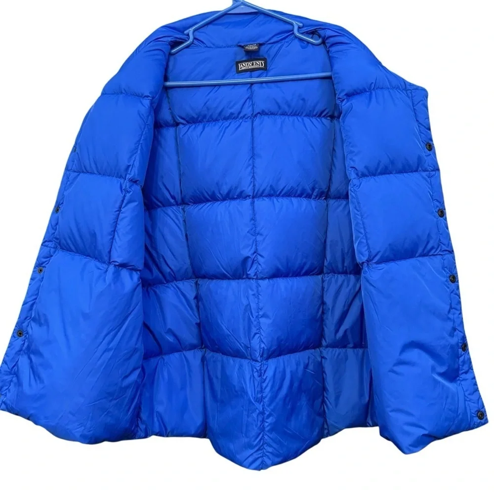 Lands’ End Blue Goose Down Puffer Vest Men’s L 42-44